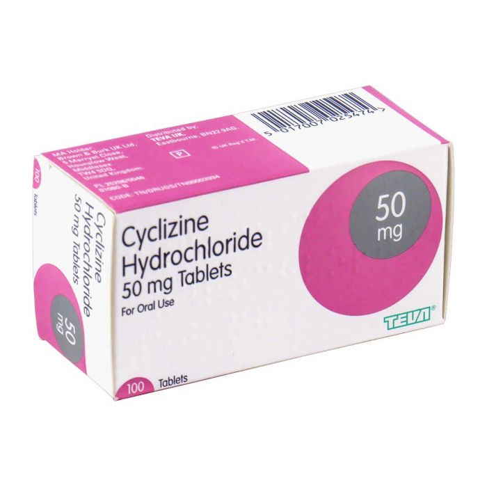 Buy Cyclizine Hydrochloride Online in the UK